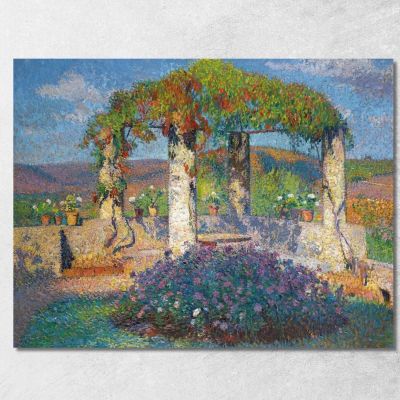The Arbor At The Northwest Corner Of Marquayrol Park Henri Martin hmt37 canvas print