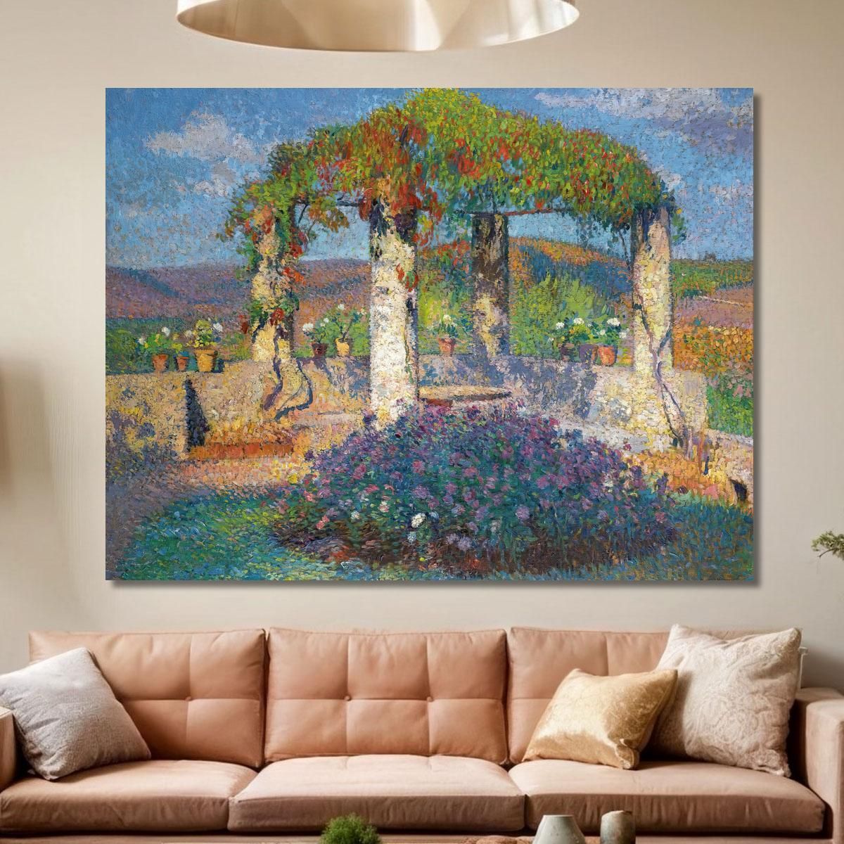 The Arbor At The Northwest Corner Of Marquayrol Park Henri Martin hmt37 canvas print 