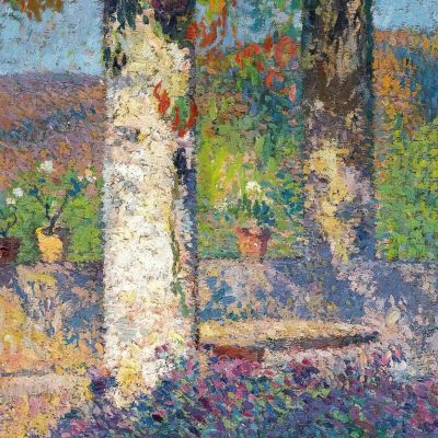 The Arbor At The Northwest Corner Of Marquayrol Park Henri Martin hmt37 canvas print