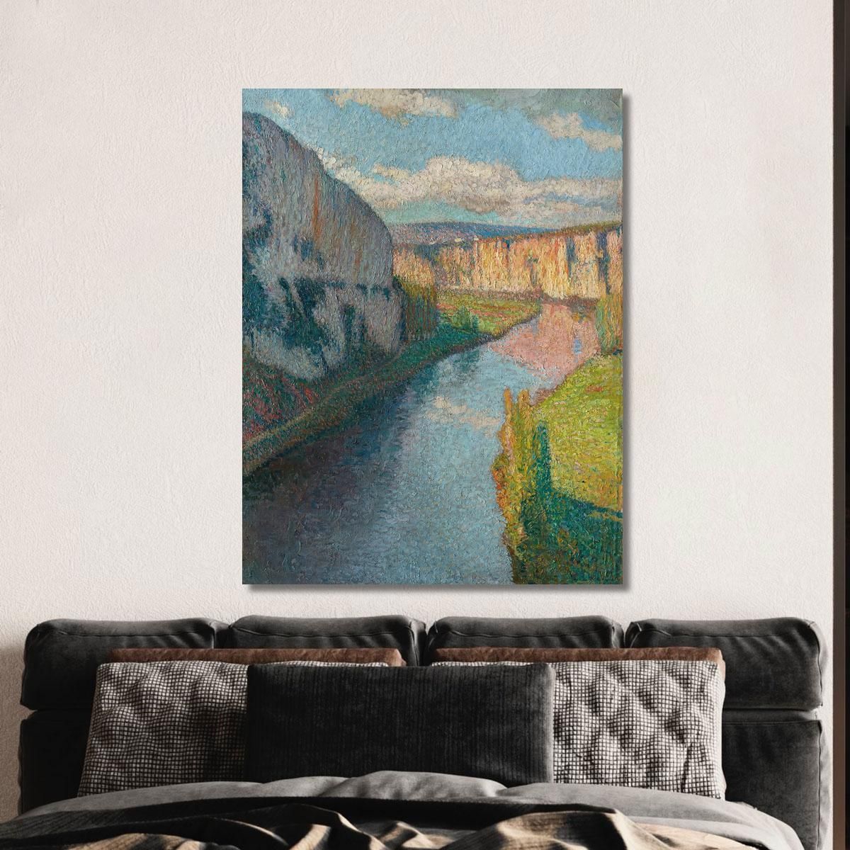 The Lot Valley Near Saint-Cirq-Lapopie Henri Martin hmt40 canvas print