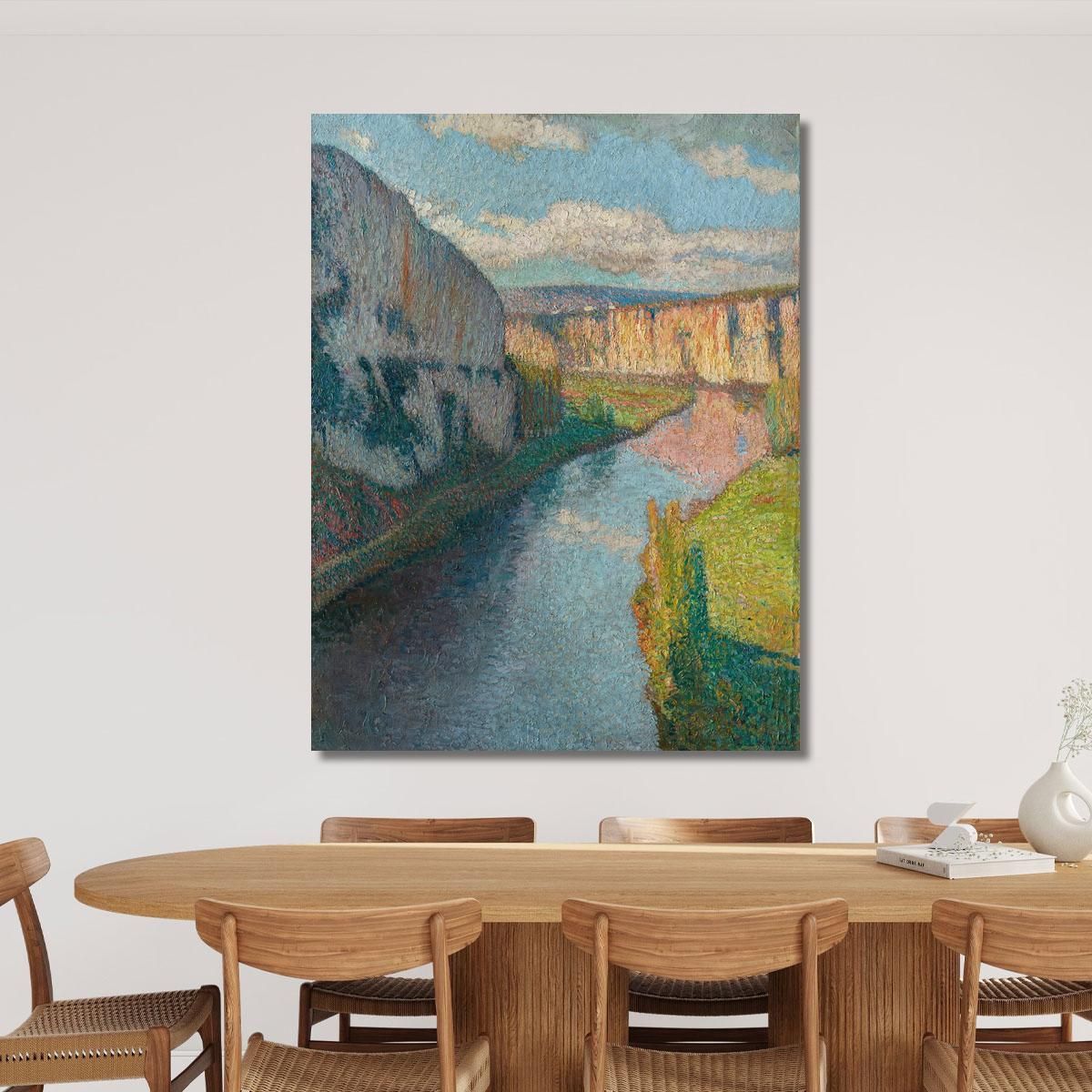 The Lot Valley Near Saint-Cirq-Lapopie Henri Martin hmt40 canvas print