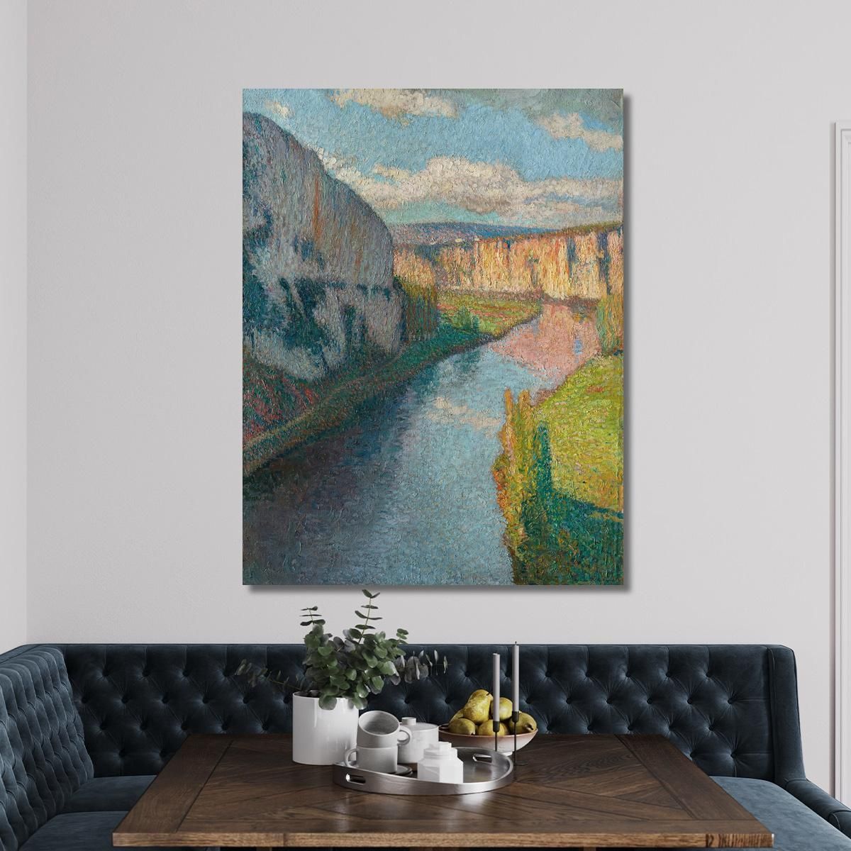 The Lot Valley Near Saint-Cirq-Lapopie Henri Martin hmt40 canvas print
