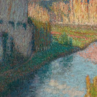 The Lot Valley Near Saint-Cirq-Lapopie Henri Martin hmt40 canvas print The Lot Valley Near Saint-Cirq-Lapopie Henri Martin hmt40 canvas print
