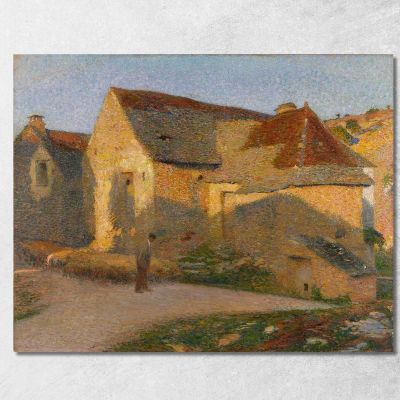 The Old House In The Last Rays Henri Martin hmt42 canvas print 