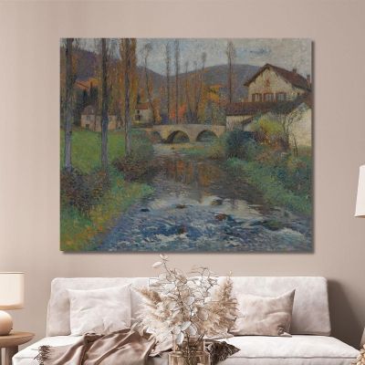 The Bridge At Labastide-Du-Vert Henri Martin hmt50 canvas print 