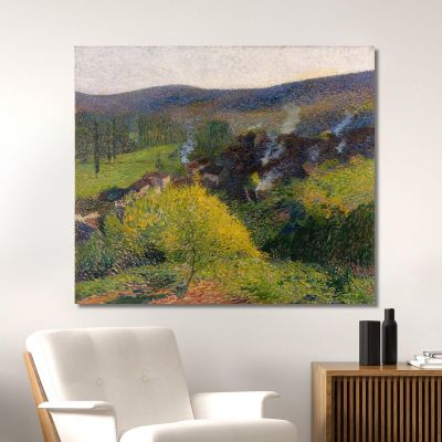 The Cottages At Evening Henri Martin hmt54 canvas print 