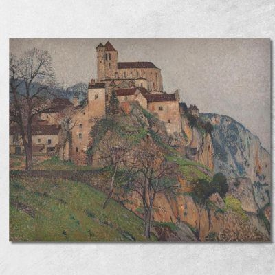Saint-Cirq-Lapopie Henri Martin hmt75 canvas print 