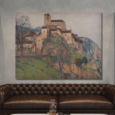 Saint-Cirq-Lapopie Henri Martin hmt75 canvas print 