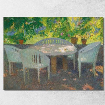 Under The Large Chestnut Tree Of Marquayrol Henri Martin hmt77 canvas print 