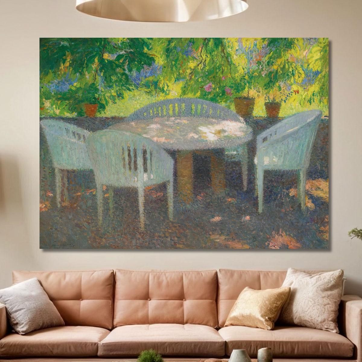 Under The Large Chestnut Tree Of Marquayrol Henri Martin hmt77 canvas print 