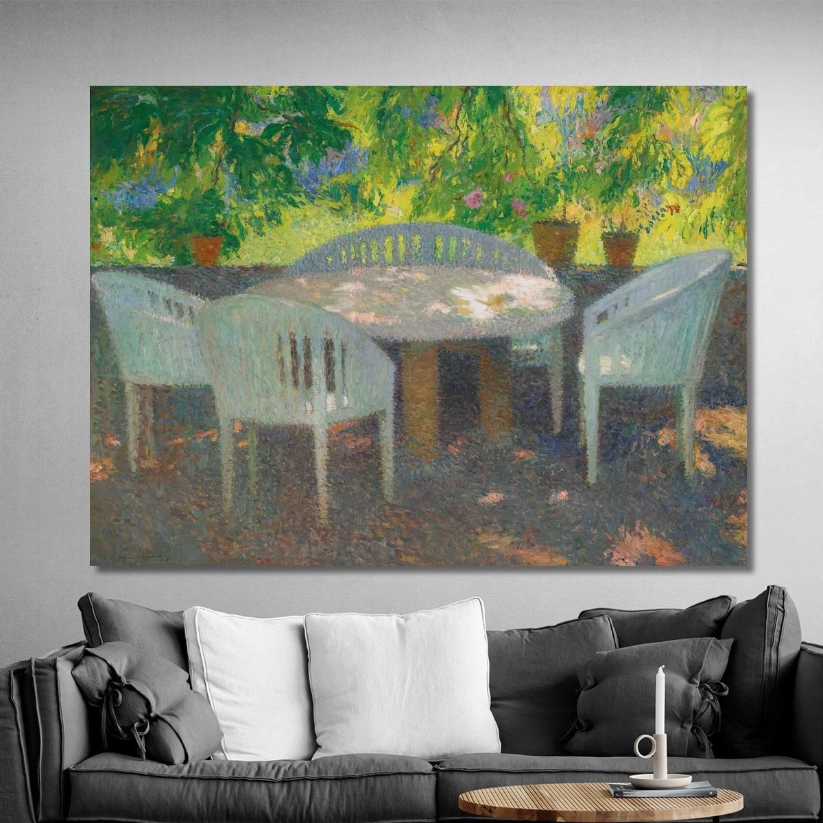 Under The Large Chestnut Tree Of Marquayrol Henri Martin hmt77 canvas print 