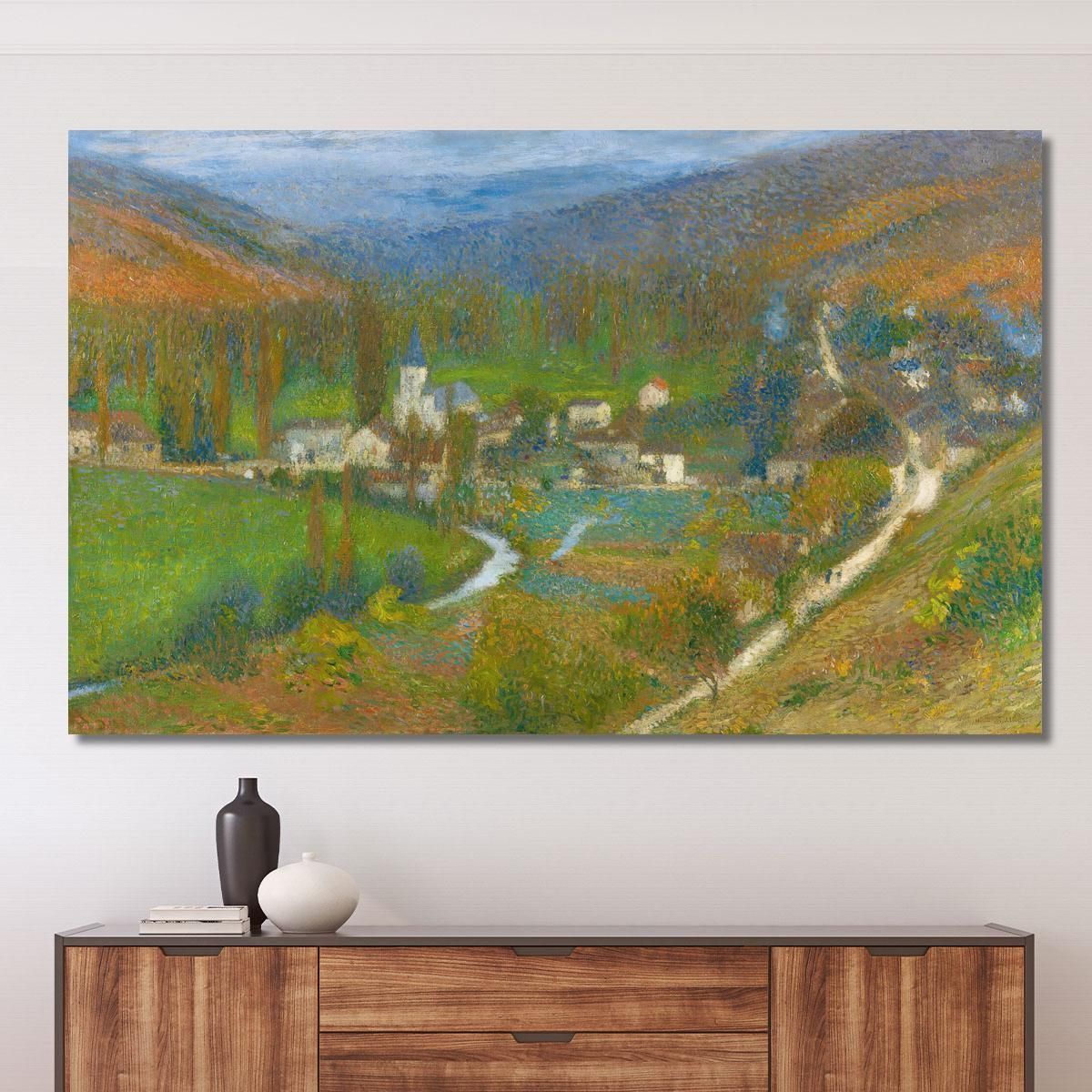 General View Of Labastide-Du-Vert From The Top Of The Park Of Marquayrol Henri Martin hmt88 canvas print 