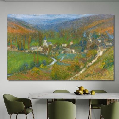 General View Of Labastide-Du-Vert From The Top Of The Park Of Marquayrol Henri Martin hmt88 canvas print 
