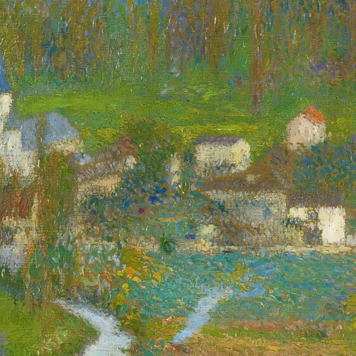 General View Of Labastide-Du-Vert From The Top Of The Park Of Marquayrol Henri Martin hmt88 canvas print