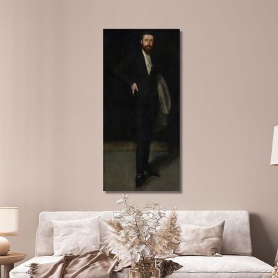 Arrangement In Black Portrait Of F. R. Leyland James Abbott McNeill Whistler jam14 canvas print 