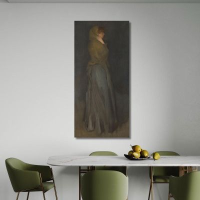 Arrangement In Yellow And Gray Effie Deans James Abbott McNeill Whistler jam18 canvas print 