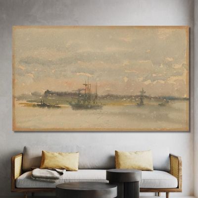 Erith Evening James Abbott McNeill Whistler jam34 canvas print 