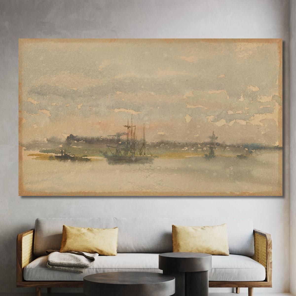 Erith Evening James Abbott McNeill Whistler jam34 canvas print 