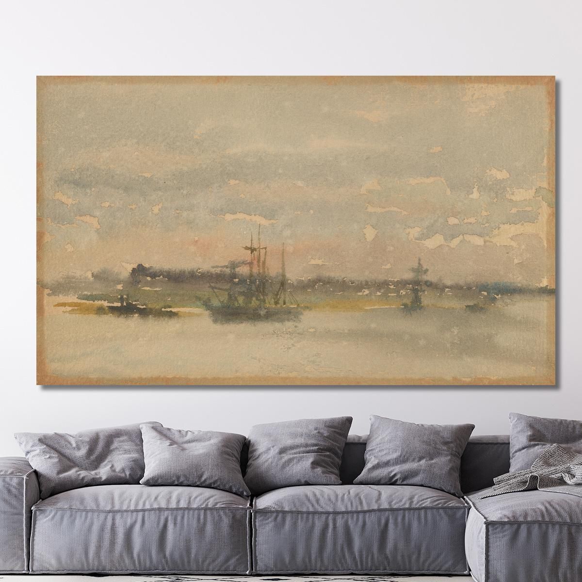 Erith Evening James Abbott McNeill Whistler jam34 canvas print 