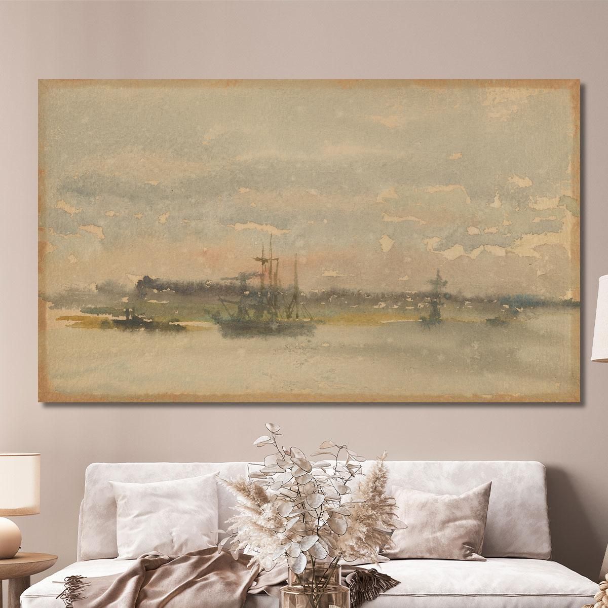 Erith Evening James Abbott McNeill Whistler jam34 canvas print 