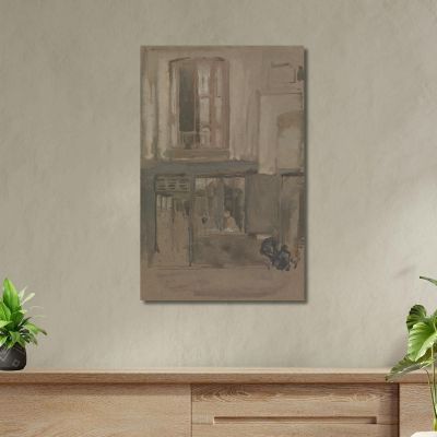 Facade Of A House James Abbott McNeill Whistler jam35 canvas print 