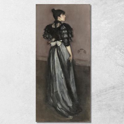 Mother Of Pearl And Silver The Andalusian James Abbott McNeill Whistler jam63 canvas print 