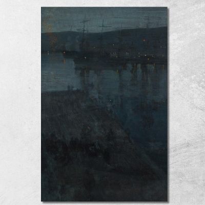 Nocturne In Blue And Gold Valparaiso James Abbott McNeill Whistler jam65 canvas print 