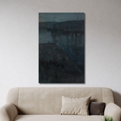 Nocturne In Blue And Gold Valparaiso James Abbott McNeill Whistler jam65 canvas print 