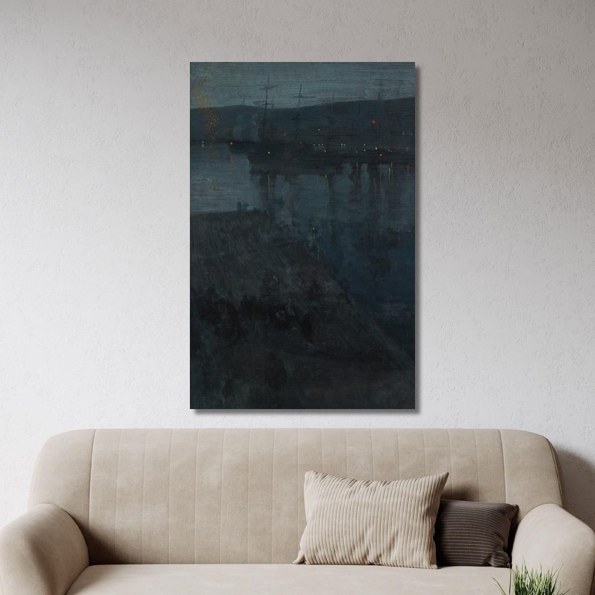 Nocturne In Blue And Gold Valparaiso James Abbott McNeill Whistler jam65 canvas print 