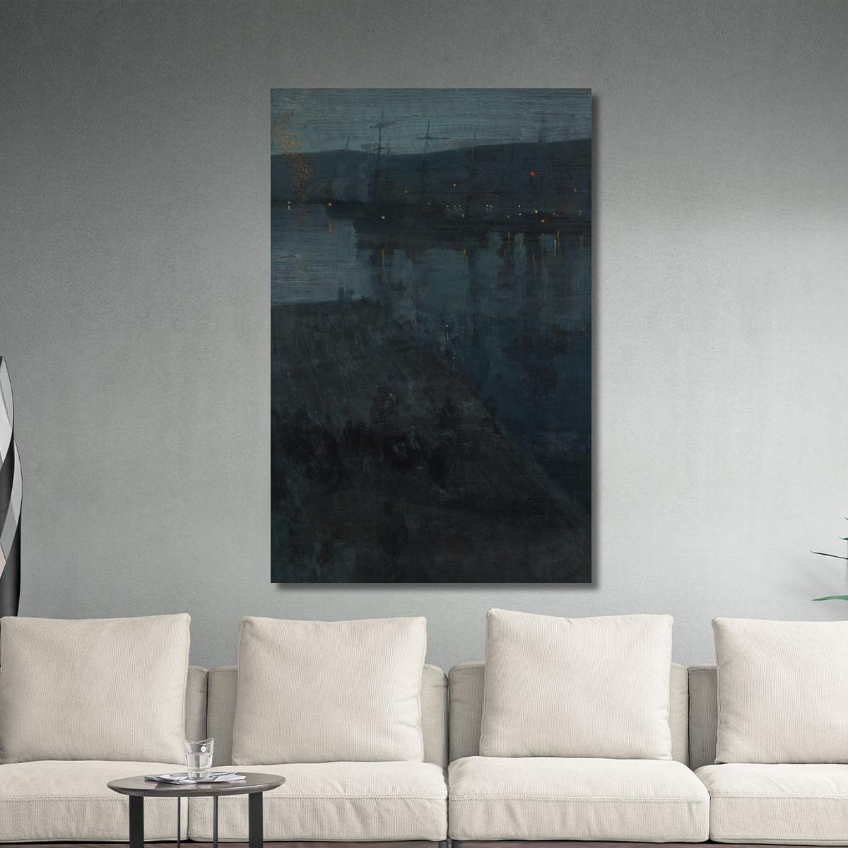 Nocturne In Blue And Gold Valparaiso James Abbott McNeill Whistler jam65 canvas print 