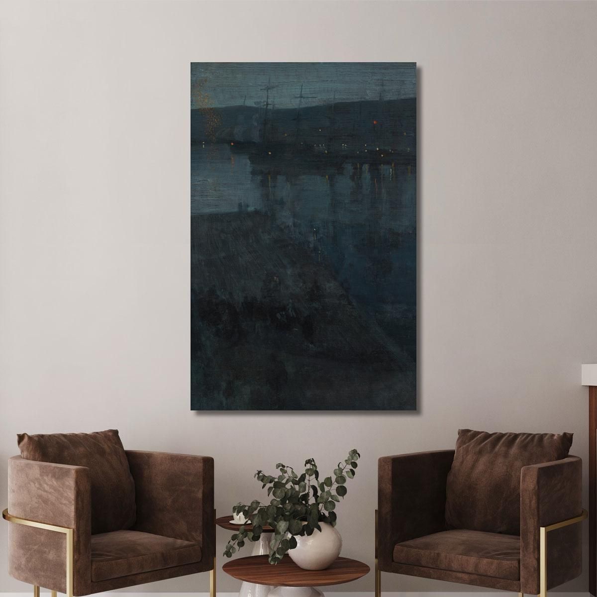 Nocturne In Blue And Gold Valparaiso James Abbott McNeill Whistler jam65 canvas print 