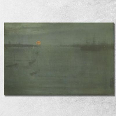 Nocturne Blue And Gold Southampton Water James Abbott McNeill Whistler jam72 canvas print 