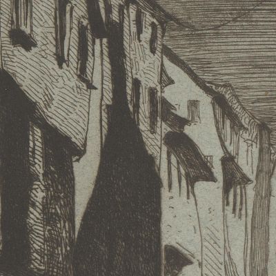 Street At Saverne James Abbott McNeill Whistler jam103 canvas print