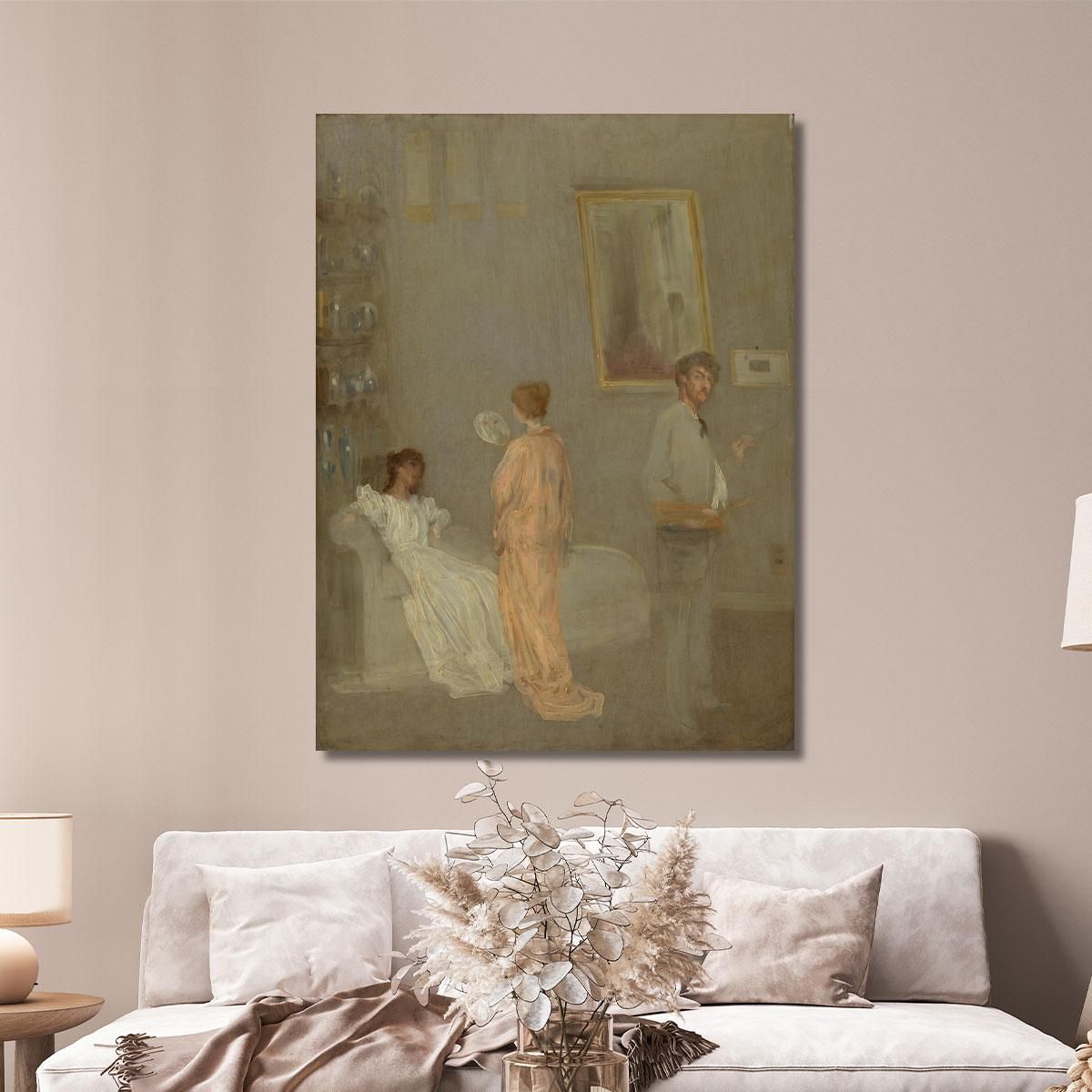 The Artist In His Studio James Abbott McNeill Whistler jam112 canvas print 