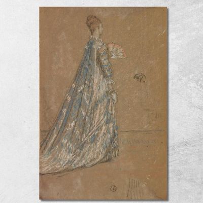 The Blue Dress James Abbott McNeill Whistler jam115 canvas print 