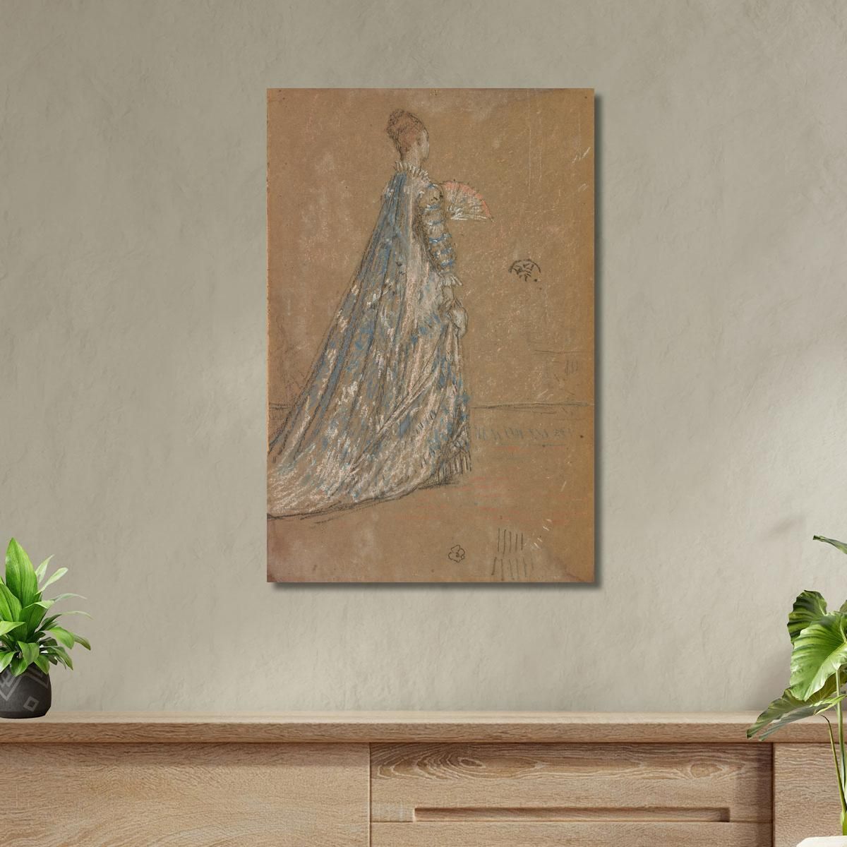 The Blue Dress James Abbott McNeill Whistler jam115 canvas print 