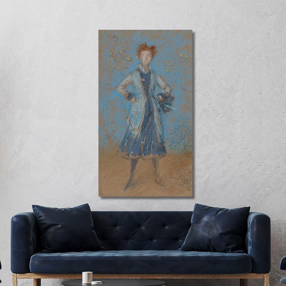 The Blue Girl James Abbott McNeill Whistler jam116 canvas print 
