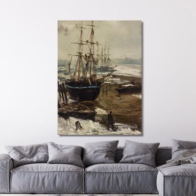 The Thames In Ice James Abbott McNeill Whistler jam139 canvas print 