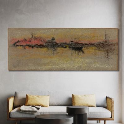 Venice Sunrise On The Rialto James Abbott McNeill Whistler jam149 canvas print 