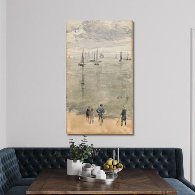 Violet The Return Of The Fishing Boats James Abbott McNeill Whistler jam153 canvas print 