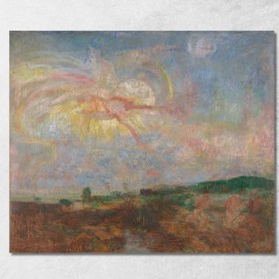 Adam And Eve Expelled From Paradise James Ensor jen1 canvas print 