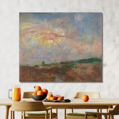 Adam And Eve Expelled From Paradise James Ensor jen1 canvas print 