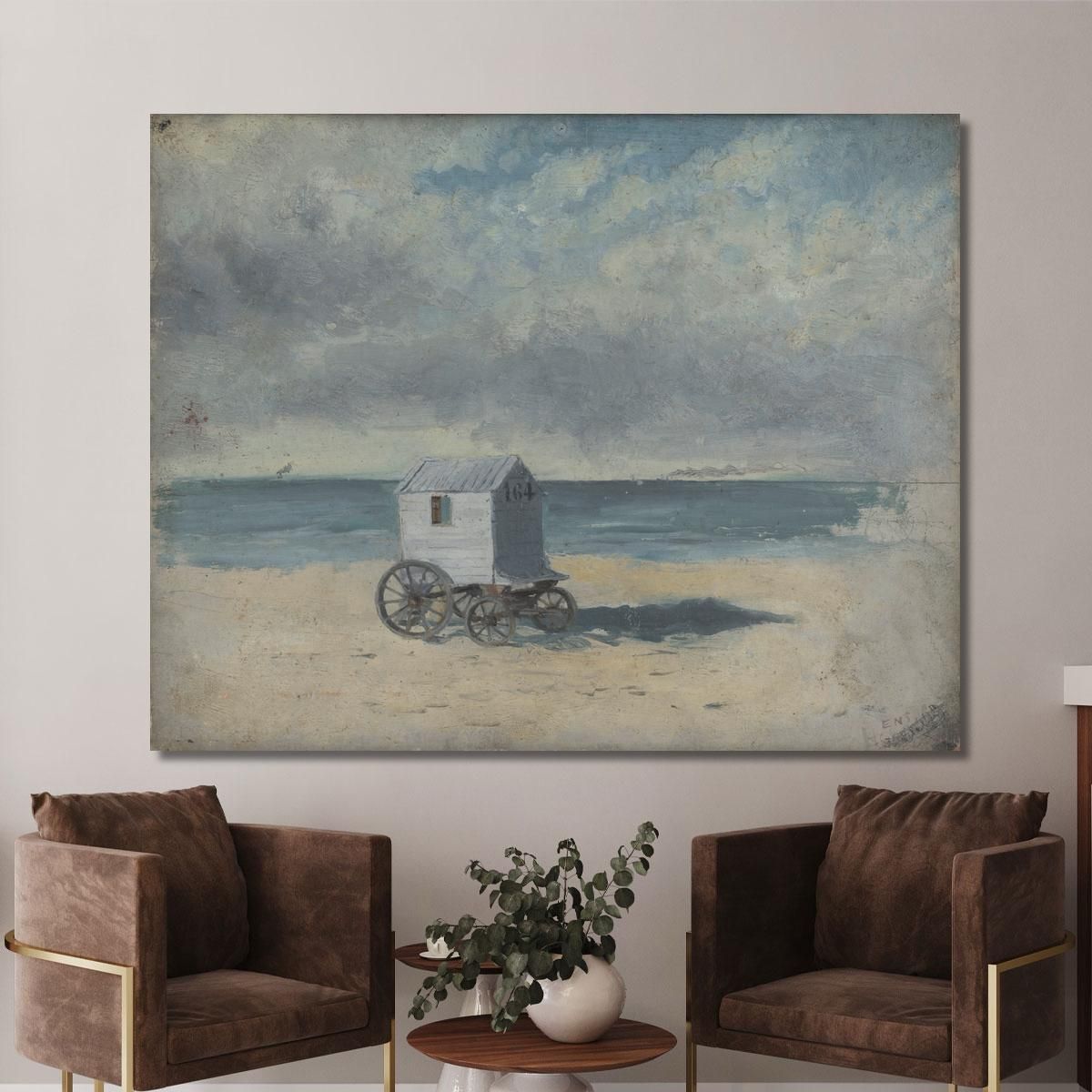 Bathing Hut On The Beach James Ensor jen6 canvas print 