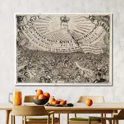 Belgium In The Xixth Century James Ensor jen7 canvas print 