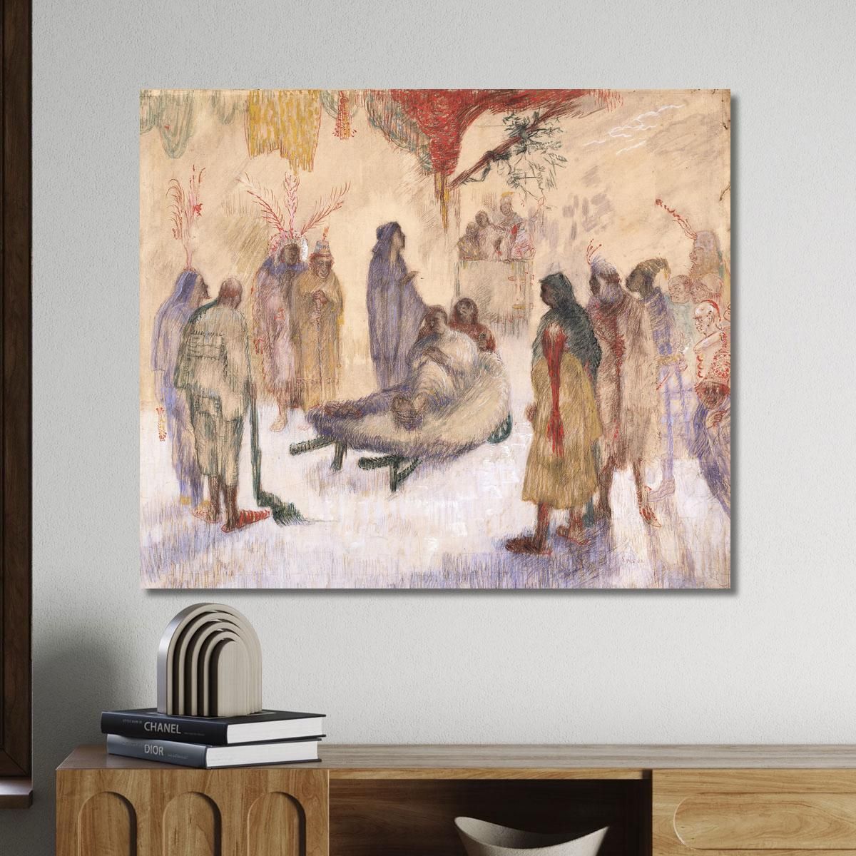 Christ With The Lame James Ensor jen11 canvas print 
