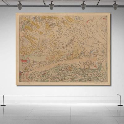 The Cataclysms James Ensor jen16 canvas print 