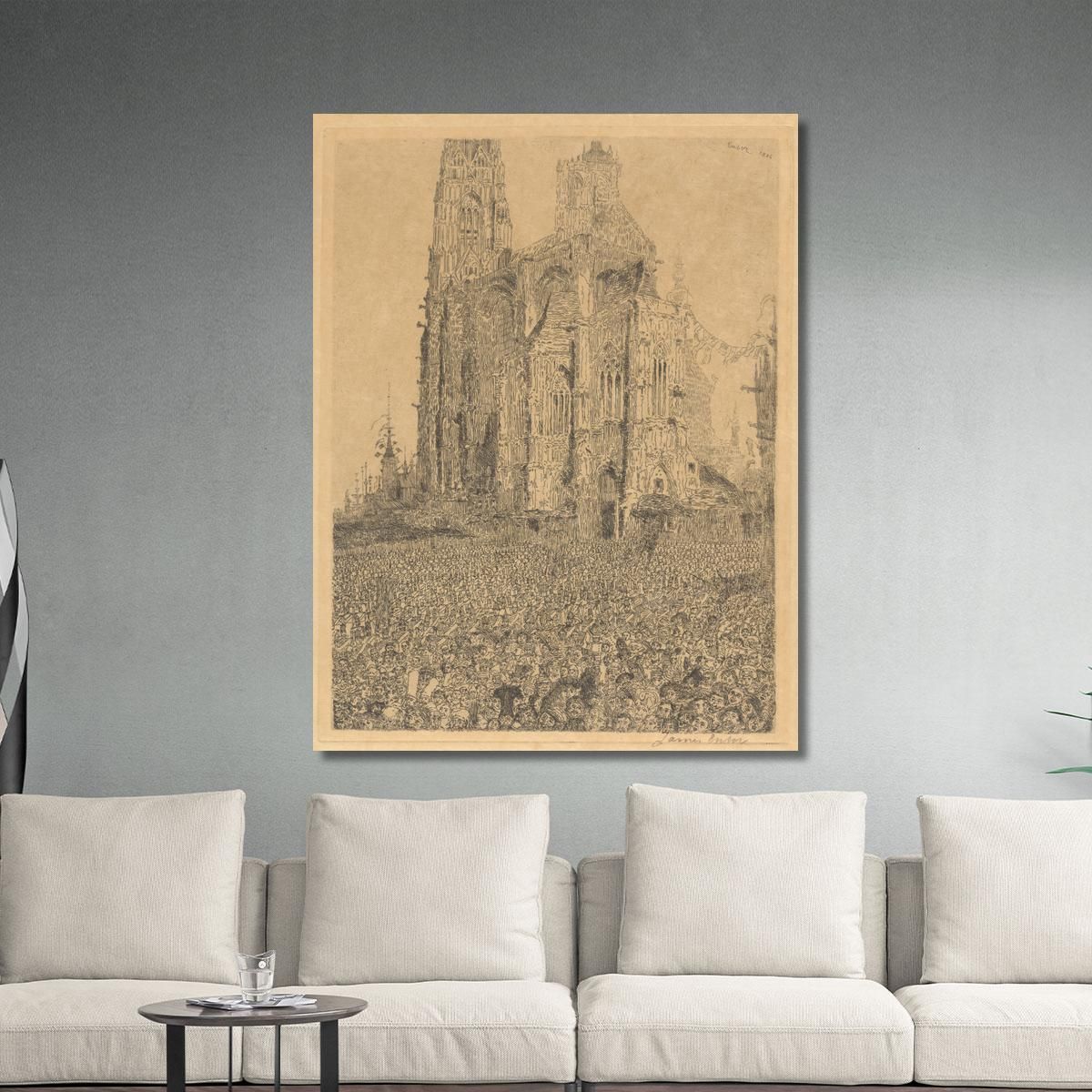The Cathedral James Ensor jen27 canvas print 