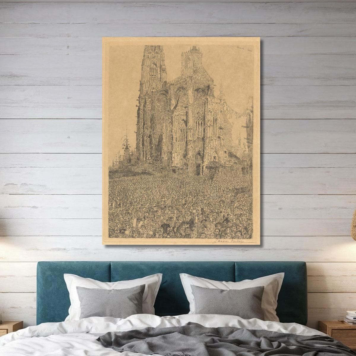 The Cathedral James Ensor jen27 canvas print 