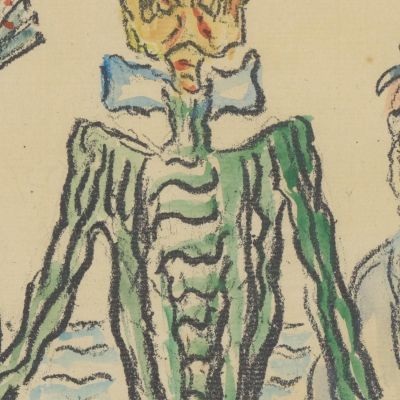 The Coquettish Death: Masks James Ensor jen29 canvas print