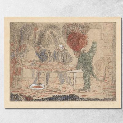 The Murder James Ensor jen32 canvas print 